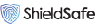 ShieldSafe logo blue shield with thumbprint